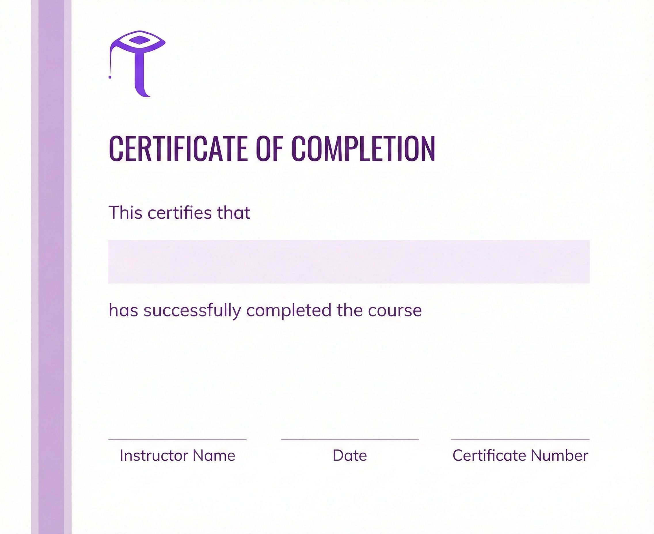 Modern Certificate